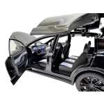 Macheta metal Tesla X replica neagra scara 1:22 cu sunet si lumini deschide usile si capotele - imagine 12