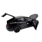 Macheta metal Tesla X replica neagra scara 1:22 cu sunet si lumini deschide usile si capotele - imagine 16
