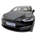 Macheta metal Tesla X replica neagra scara 1:22 cu sunet si lumini deschide usile si capotele - imagine 20