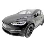 Macheta metal Tesla X replica neagra scara 1:22 cu sunet si lumini deschide usile si capotele - imagine 21