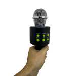 Microfon Karaoke Wireless cu Boxa Incorporata Model V5 functii multiple, TWS, card TF si USB - imagine 8