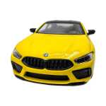 Macheta BMW M8 competition coupe 1/38 galben Kinsmart - imagine 6