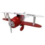 Avion din metal cu resort mix color - imagine 11