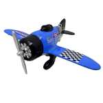 Avion din metal cu resort mix color - imagine 7