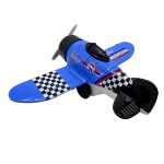 Avion din metal cu resort mix color - imagine 6
