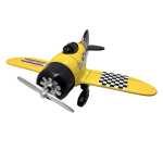 Avion din metal cu resort mix color - imagine 2