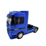 Macheta cap tractor Mercedes Actros 1857 albastru 4x2 1/32 Welly - imagine 4