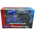 Macheta cap tractor Mercedes Actros 1857 albastru 4x2 1/32 Welly - imagine 5