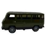 Macheta microbuz militar UAZ 1:32 replica metal usi deschise verde - imagine 2