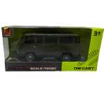 Macheta microbuz militar UAZ 1:32 replica metal usi deschise verde - imagine 9