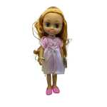 Papusa MayMay Girls 34 cm par blond rochita roz material plastic cauciucat