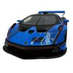 Macheta Lamborghini sport 1:32 replica metal lumini si sunete usi deschise - imagine 3