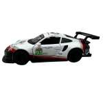 Macheta Porsche RSR Racing 1:32 replica metal lumini si sunete usi deschise alb rosu - imagine 3