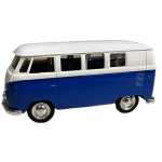 Macheta Volkswagen Transporter T1 1:32 replica metal usi deschise pull back - imagine 2