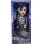 Papusa Wednesday Addams Family muzicala cu rochital 27 cm - imagine 2