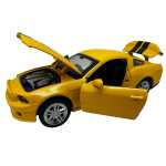 Macheta Ford mustang galben cu sunet lumini deschide usile - imagine 3