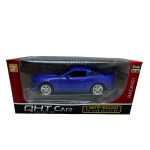 Macheta Ford mustang albastru cu sunet lumini deschide usile