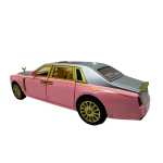 Macheta Rolls Royce Phantom roz 1/24 lumini sunet deschide tot - imagine 7