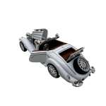 Macheta Mercedes 500K epoca alb 1/32 lumini sunet deschide usile si capotele - imagine 7