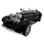 Macheta Mercedes 500K epoca negru 1/32 lumini sunet deschide usile si capotele (copie) - imagine 2