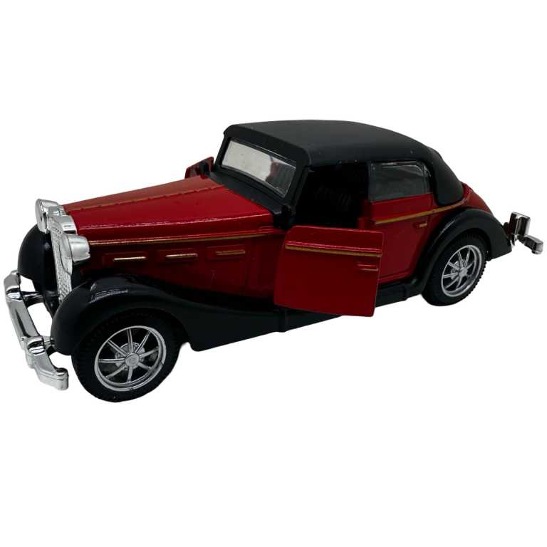 Macheta metal de epoca rosie deschide usile 1/43
