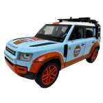 Macheta Land Rover Defender albastru sunet lumini deschide usile si capotele - imagine 2