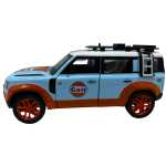 Macheta Land Rover Defender albastru sunet lumini deschide usile si capotele - imagine 3