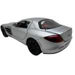 Macheta Mercedes McLaren SLR argintiu lumini sunet deschide toate usile si capotele