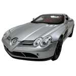Macheta Mercedes McLaren SLR argintiu lumini sunet deschide toate usile si capotele - imagine 5