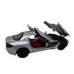 Macheta Mercedes McLaren SLR argintiu lumini sunet deschide toate usile si capotele - imagine 8