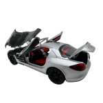 Macheta Mercedes McLaren SLR argintiu lumini sunet deschide toate usile si capotele - imagine 9