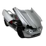 Macheta Mercedes McLaren SLR argintiu lumini sunet deschide toate usile si capotele - imagine 11