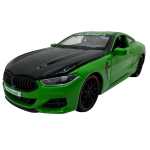 Macheta replica metal BMW M8 verde cu sunet si lumini deschide usile portbagajul capota 1/24 - imagine 2