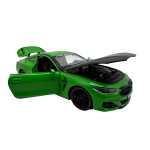 Macheta replica metal BMW M8 verde cu sunet si lumini deschide usile portbagajul capota 1/24 - imagine 10
