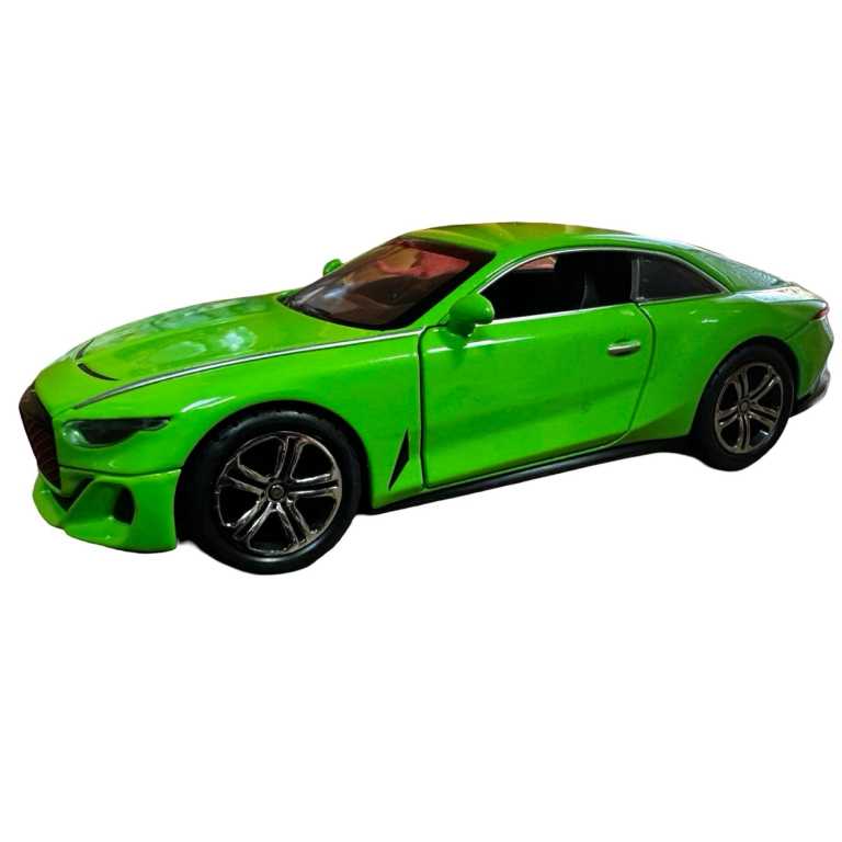 Macheta Bentley Continental verde 1:32 replica metal cu lumini si sunete usi capota si portbagaj deschise