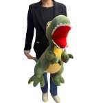 Dinozaur verde din plus cu dimensiunea de 90 cm - imagine 2