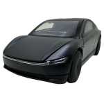 Macheta Tesla Cybercab robotaxi neagra cu sunete lumini deschide usile si capota