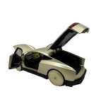 Macheta Tesla Cybercab robotaxi aurie cu sunete lumini deschide usile si capota - imagine 10