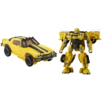 Masinuta robot transformer galbena cu fum sunete lumini