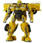 Masinuta robot transformer galbena cu fum sunete lumini - imagine 2