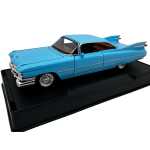 Macheta Auto Cadillac Eldorado 1959 replica albastra clasica cu usi deschise 1:32