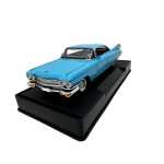 Macheta Auto Cadillac Eldorado 1959 replica albastra clasica cu usi deschise 1:32 - imagine 3