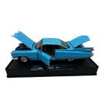 Macheta Auto Cadillac Eldorado 1959 replica albastra clasica cu usi deschise 1:32 - imagine 8