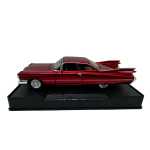 Macheta Auto Cadillac Eldorado 1959 replica rosie visiniu clasica cu usi deschise 1:32 - imagine 4