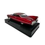 Macheta Auto Cadillac Eldorado 1959 replica rosie visiniu clasica cu usi deschise 1:32 - imagine 5