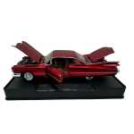 Macheta Auto Cadillac Eldorado 1959 replica rosie visiniu clasica cu usi deschise 1:32 - imagine 7