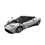 Macheta metal Pagani Huayra roadster alb 1/18 sunet, lumini, deschide usile si capotele - imagine 4