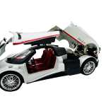 Macheta metal Pagani Huayra roadster alb 1/18 sunet, lumini, deschide usile si capotele - imagine 10