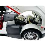 Macheta metal Pagani Huayra roadster alb 1/18 sunet, lumini, deschide usile si capotele - imagine 14