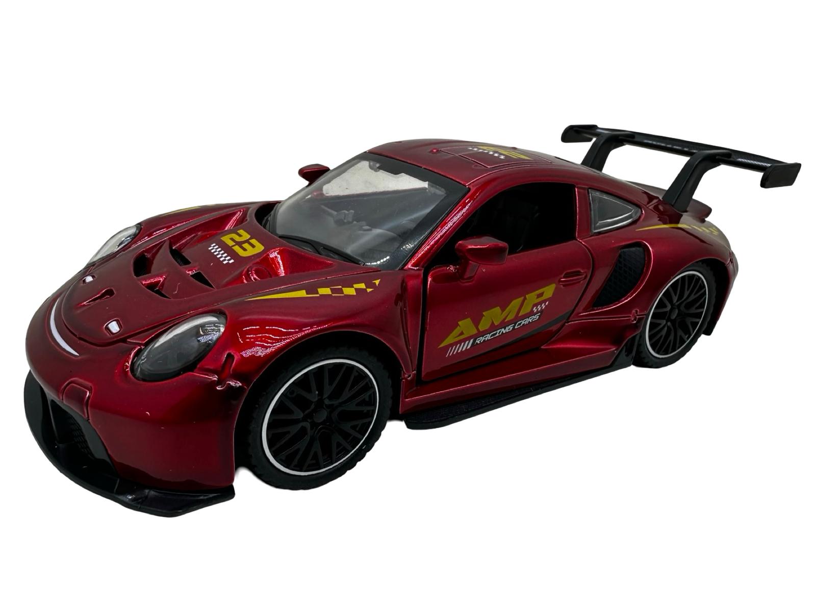IMG-20250930-WA0240 Macheta Porsche 911 GT3 RS 1:32 metal rosie sport cu usi deschise
